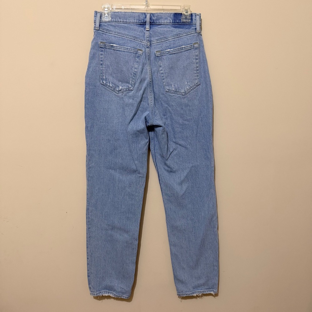 Abercrombie & Fitch Curve Love The Dad High Rise Crossover Jean Light Wash 28 6R - Picture 8 of 9